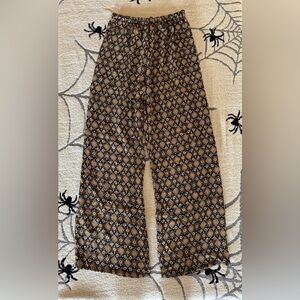 Black and Brown Patterned Pants